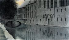 Souvenir de Flandre. Un canal, 1904. Creator: Khnopff, Fernand (1858-1921)