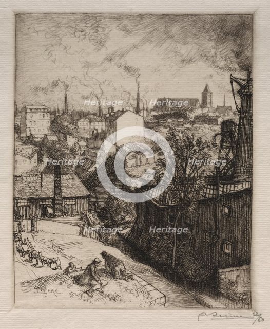 Souvenir de St. Denis, 1913. Creator: Auguste Louis Lepère (French, 1849-1918).