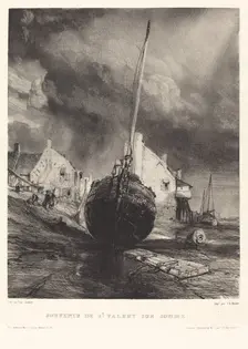 Souvenir de St. Valéry sur Somme, 1833. Creator: Eugene Isabey