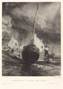 Souvenir de St. Valéry sur Somme, 1833. Creator: Eugene Isabey