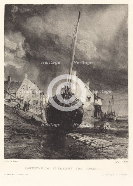 Souvenir de St. Valéry sur Somme, 1833. Creator: Eugene Isabey.