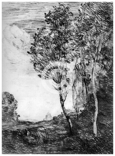 'Souvenir d'Italie', c1815-1865, (1924). Artist: Jean-Baptiste-Camille Corot    