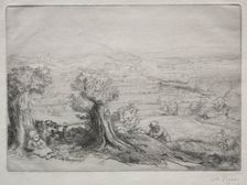 Souvenir dun Vallée en Bourgogne. Creator: Alphonse Legros (French, 1837-1911)