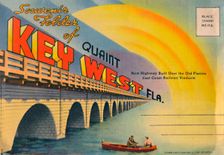Souvenir Folder of Quaint Key West Fla. - New Highway c1940s