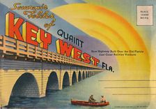 Souvenir Folder of Quaint Key West Fla. - New Highway c1940s