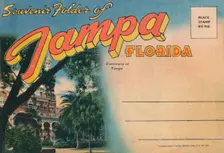 Souvenir Folder of Tampa, Florida - University of Tampa c1940s
