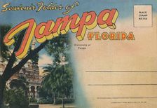 Souvenir Folder of Tampa, Florida - University of Tampa c1940s
