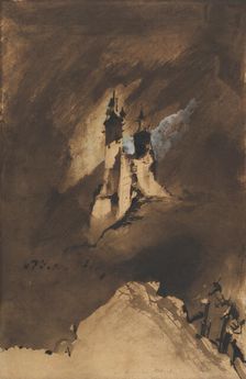 Souvenir of a Castle in Vosges, 1857. Creator: Victor Hugo