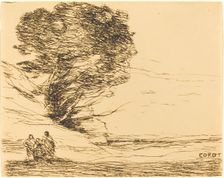 Souvenir of Antibes (Souvenir d'Antibes), 1874. Creator: Jean-Baptiste-Camille Corot