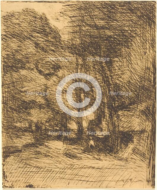 Souvenir of Bas-Breau (Souvenir du Bas-Breau), 1858. Creator: Jean-Baptiste-Camille Corot.