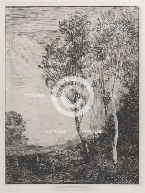 Souvenir of Italy (Souvenir d'Italie), 1866. Creator: Jean-Baptiste-Camille Corot.