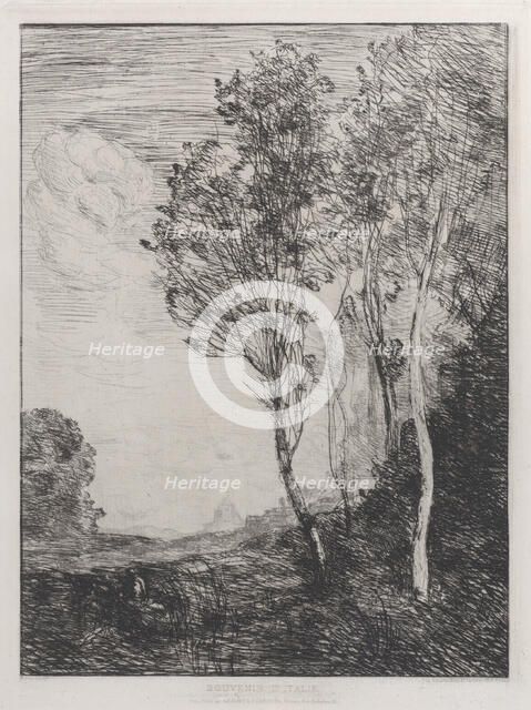 Souvenir of Italy (Souvenir d'Italie), 1866. Creator: Jean-Baptiste-Camille Corot.