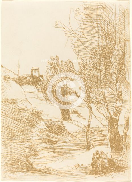 Souvenir of Salerno (Souvenir de Salerne), 1871. Creator: Jean-Baptiste-Camille Corot.
