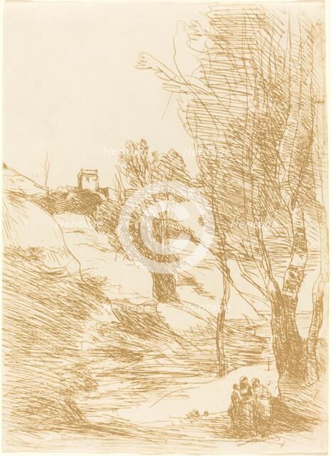 Souvenir of Salerno (Souvenir de Salerne), 1871. Creator: Jean-Baptiste-Camille Corot.