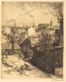 Souvenir of St. Denis (Souvenir de Saint-Denis). Creator: Auguste Lepere