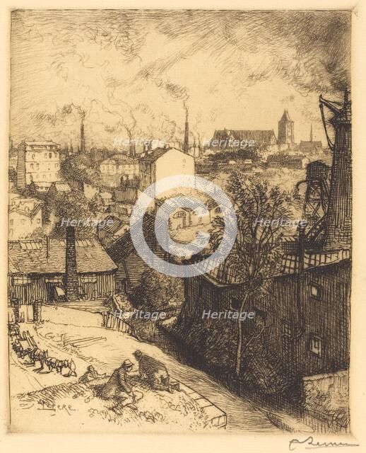 Souvenir of St. Denis (Souvenir de Saint-Denis). Creator: Auguste Lepere.