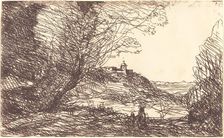 Souvenir of the Environs of Monaco (Souvenir des environs de Monaco), 1860. Creator: Jean-Baptiste-Camille Corot