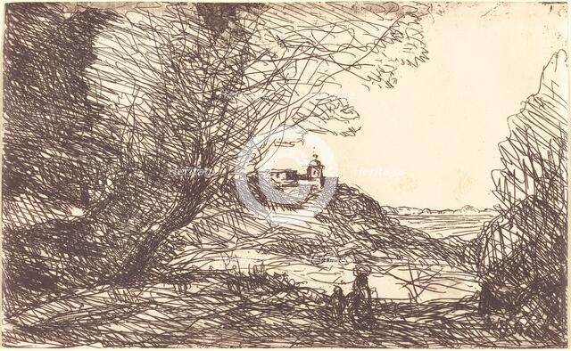 Souvenir of the Environs of Monaco (Souvenir des environs de Monaco), 1860. Creator: Jean-Baptiste-Camille Corot.