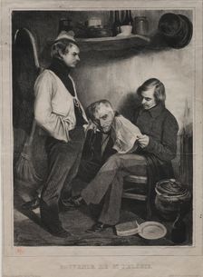 Souvenir of the Prison ot Ste. Pélagie, 1834. Creator: Honoré Daumier (French, 1808-1879); Aubert