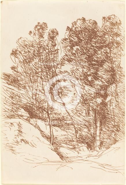 Souvenir of the Sole Valley (Souvenir de la Vallee de la Sole), 1871. Creator: Jean-Baptiste-Camille Corot.