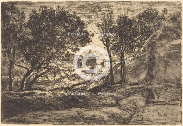 Souvenir of Tuscany (Souvenir de Toscane), c. 1845. Creator: Jean-Baptiste-Camille Corot.