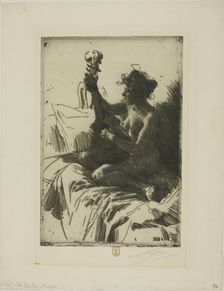Souvenir or The Guitar, 1895. Creator: Anders Leonard Zorn