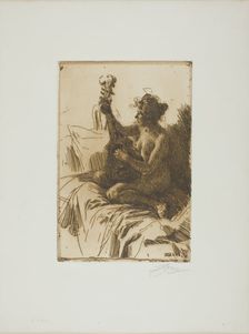 Souvenir or The Guitar, 1895. Creator: Anders Leonard Zorn