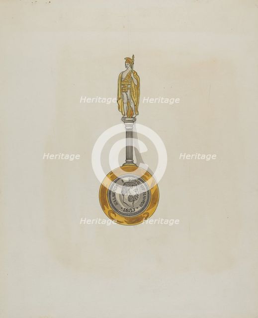 Souvenir Spoon, c. 1936. Creator: Ellen Duncan.
