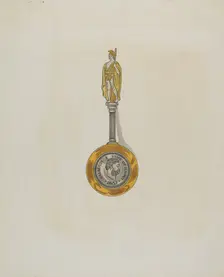Souvenir Spoon, c. 1936. Creator: Ellen Duncan