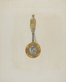 Souvenir Spoon, c. 1936. Creator: Ellen Duncan