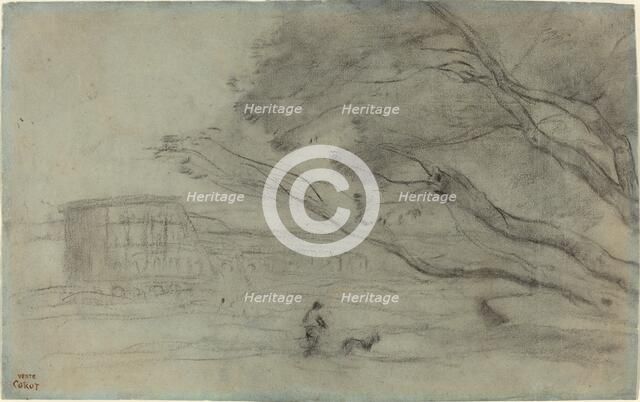 Souvenir: Roman Landscape with the Colosseum, 1865/1870. Creator: Jean-Baptiste-Camille Corot.