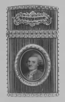 Souvenir with portrait of a man, 1778-79. Creator: Unknown