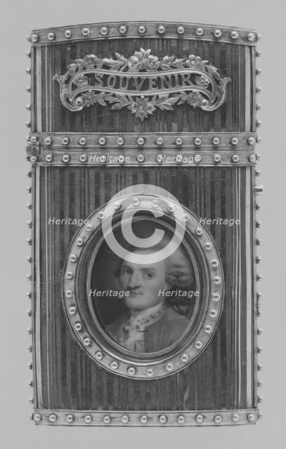 Souvenir with portrait of a man, 1778-79. Creator: Unknown.