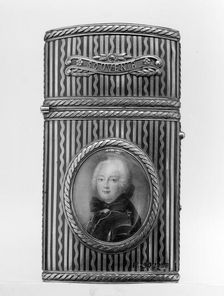 Souvenir with portrait of a man, 1779-80. Creator: Unknown