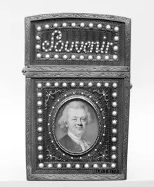 Souvenir with portrait of a man, possibly 18th century. Creator: Louis Marie Sicardi