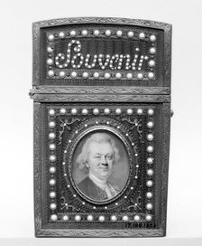 Souvenir with portrait of a man, possibly 18th century. Creator: Louis Marie Sicardi