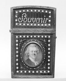 Souvenir with portrait of a man, possibly 18th century. Creator: Louis Marie Sicardi