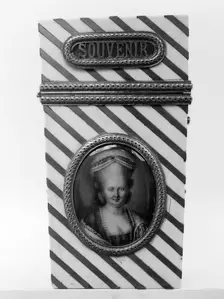 Souvenir with portrait of a woman, 1775-85. Creator: Unknown