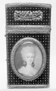 Souvenir with portrait of a woman, 1789. Creator: Unknown
