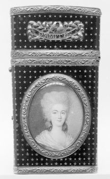Souvenir with portrait of a woman, 1789. Creator: Unknown