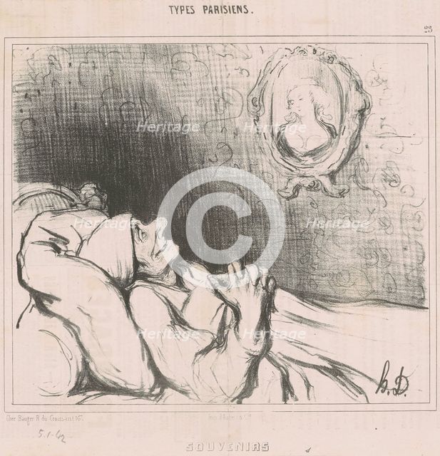 Souvenirs, 19th century. Creator: Honore Daumier.