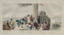 Souvenirs of London: Crossing on the Packet Boat, 1826. Creator: Eugène Louis Lami (French, 1800-1890)