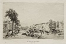 Souvenirs artistiques du Siège de Paris: Le Cavalie (Bastion 63), 1870-71. Creator: Maxime Lalanne (French, 1827-1886); Cadant