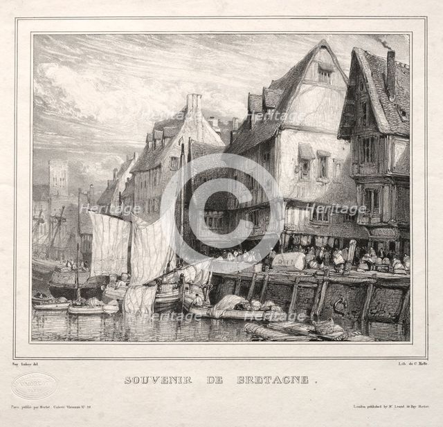 Souvenirs: Souvenir of Brittany, 1832. Creator: Eugène Isabey (French, 1803-1886).