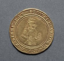 Sovereign of Twenty Shillings (obverse), 1550-1553. Creator: Unknown