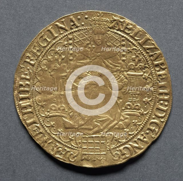 Sovereign of Thirty Shillings (obverse), 1583-1603. Creator: Unknown.