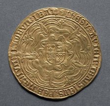 Sovereign of Thirty Shillings (reverse), 1550-1553. Creator: Unknown