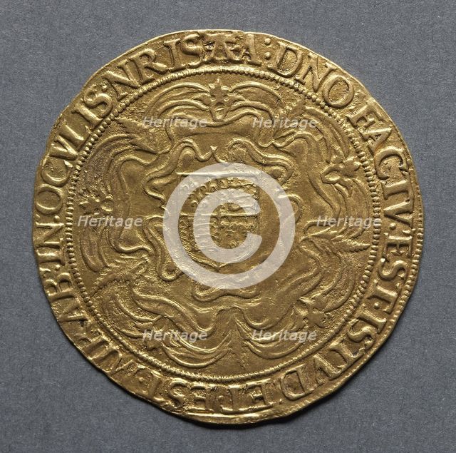 Sovereign of Thirty Shillings (reverse), 1583-1603. Creator: Unknown.