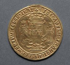 Sovereign (reverse), 1544-1547. Creator: Unknown