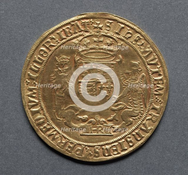 Sovereign (reverse), 1544-1547. Creator: Unknown.